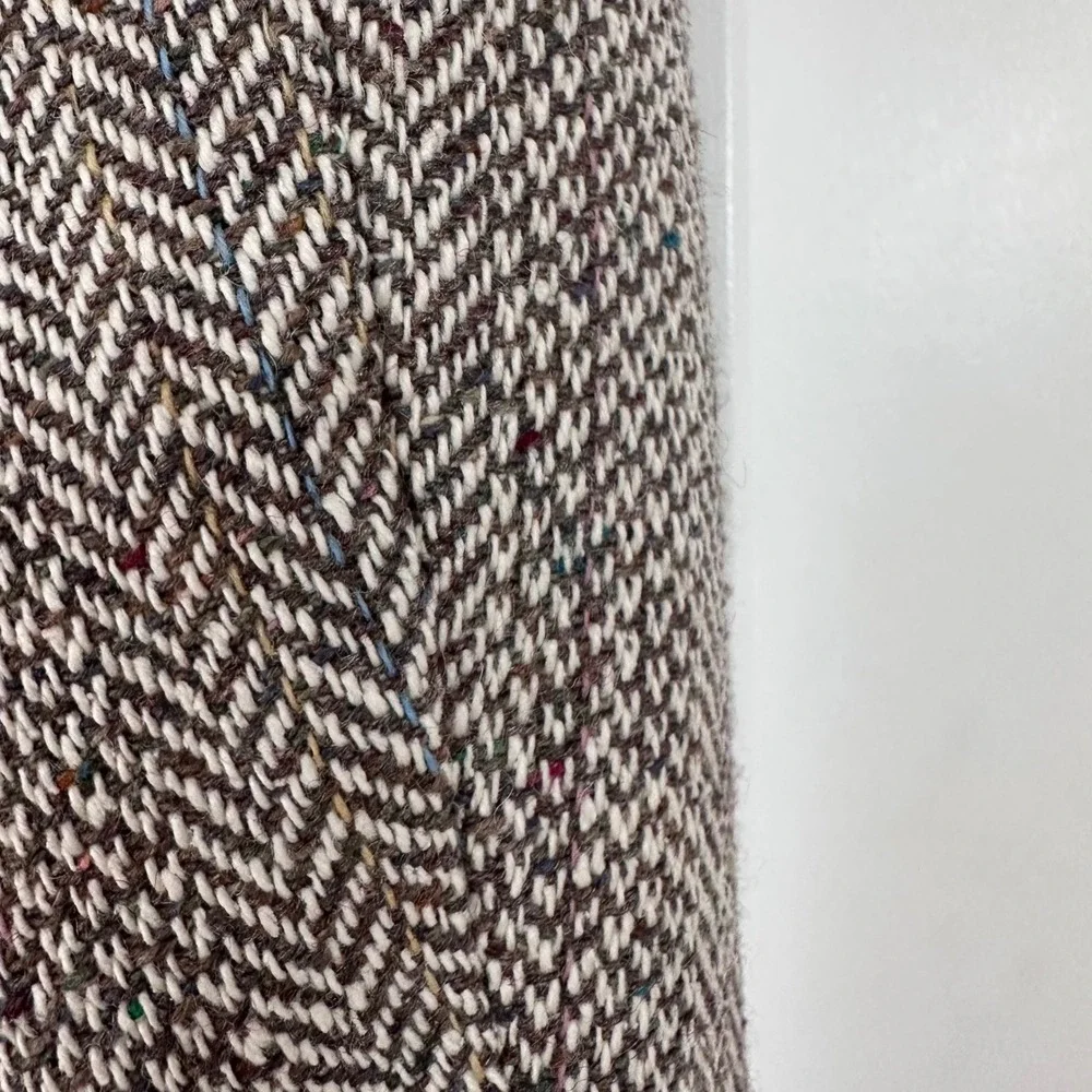 Vintage Macy's 90s Herringbone Wool Silk‎ Blazer Donegal Tweed Japan Men's 44R